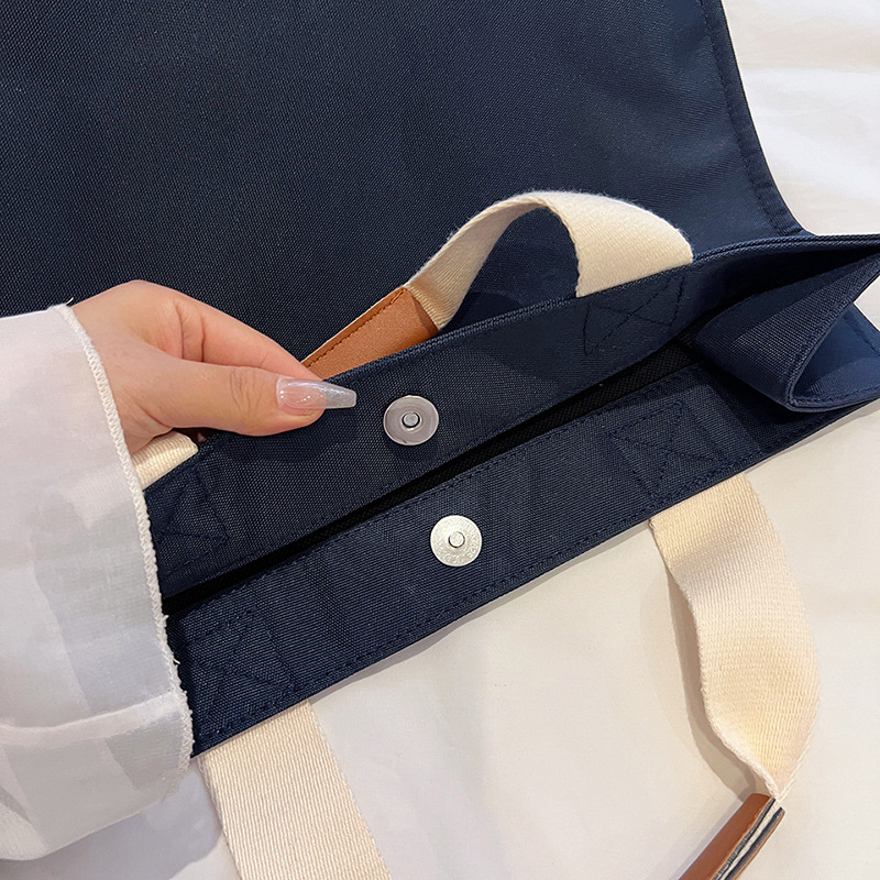 Trojstruka vodootporna Oxford torba za poslovna putovanja, unisex, s džepom za mobitel i laminiranim džepom na zip, s dvostrukim remenom