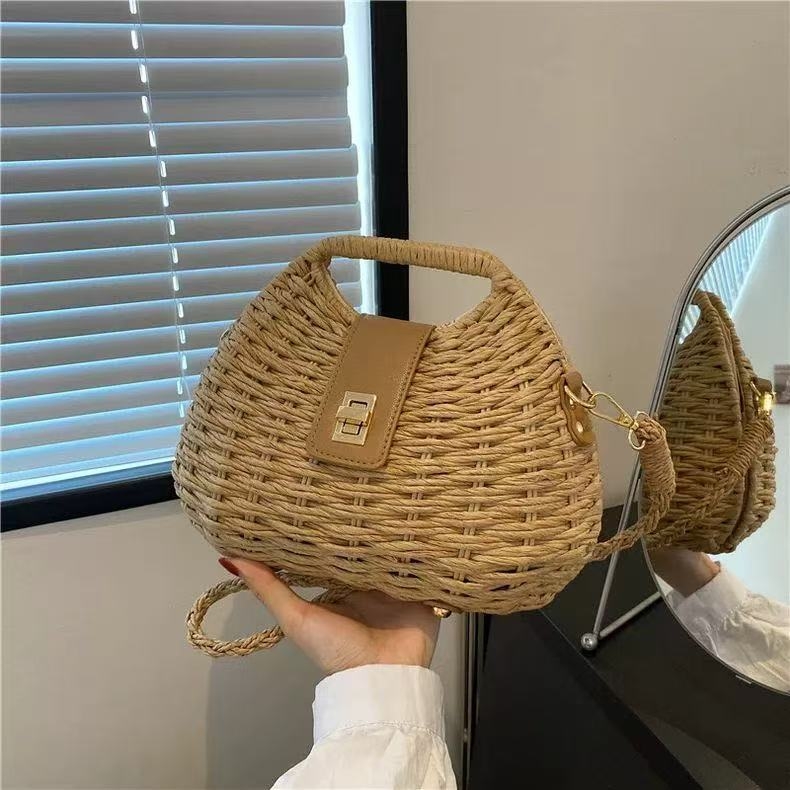 Torba crossbody od papira, srcolikog oblika, poliester podstava, otvoreni dizajn, za putovanja u slobodno vrijeme