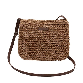 Torba od papirnate užadi kukičana, ovalnog oblika, preko ramena sa zatvaračem, podstava od poliestera, laminirani unutarnji džep