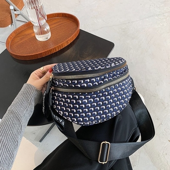 Nanju Canvas női válltáska, Platinum Bag stílus, vízszintes négyzet alakú forma, nyitott felső rész