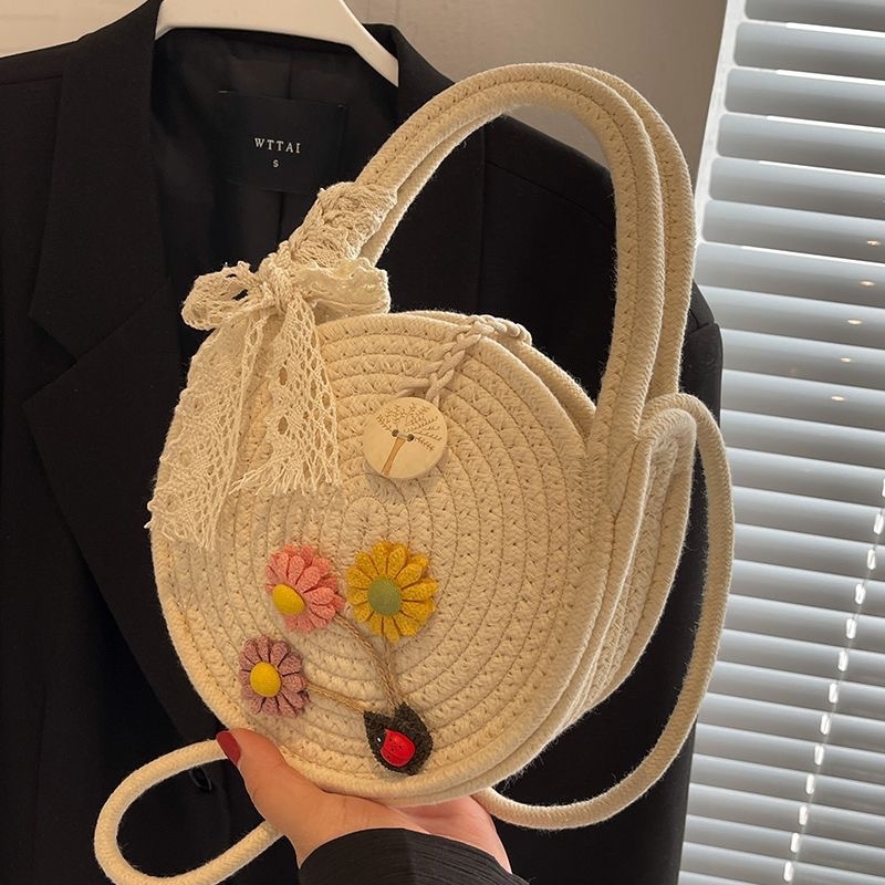 Geantă crossbody din pai – Tote, fără căptușeală, deschidere deschisă, curea unică, pentru timpul liber, formă exterioară 20213, Primăvara 2025