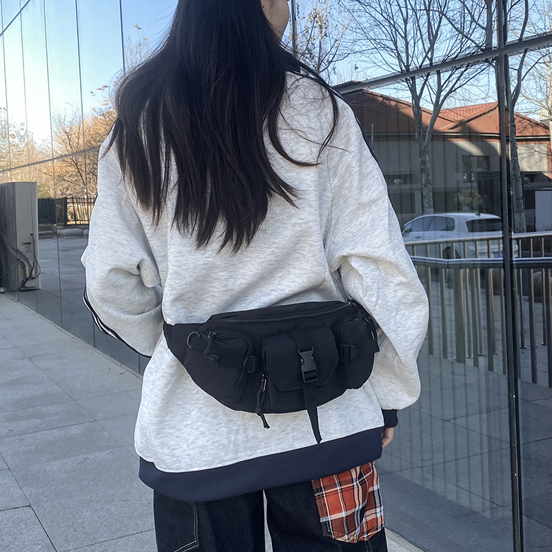 Unisex torba preko tijela od najlona sa zipom, džepom za telefon, poliester podstava, pogodna za slobodno vrijeme putovanja
