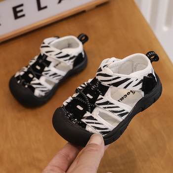 Plažne papuče za bebe, unisex, Velcro kopčanje, gornji dio od tkanine, prozračne