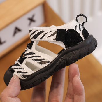 Plažne papuče za bebe, unisex, Velcro kopčanje, gornji dio od tkanine, prozračne