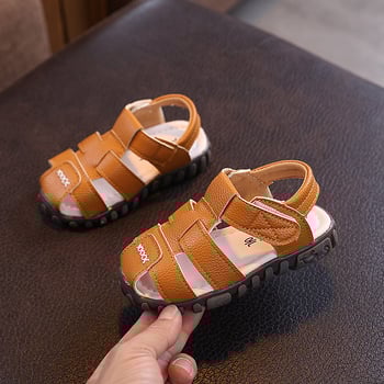 Gyerekeknek sportos szandál - uniszex, mikrorostbőr felső rész, gumitalp, Velcro-zárás, 7-12 éveseknek