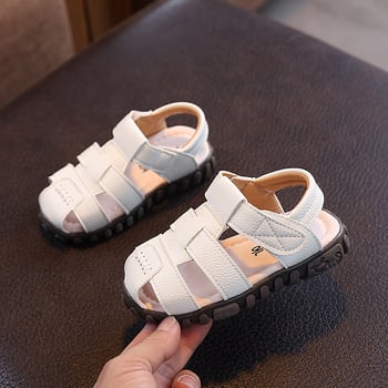 Gyerekeknek sportos szandál - uniszex, mikrorostbőr felső rész, gumitalp, Velcro-zárás, 7-12 éveseknek