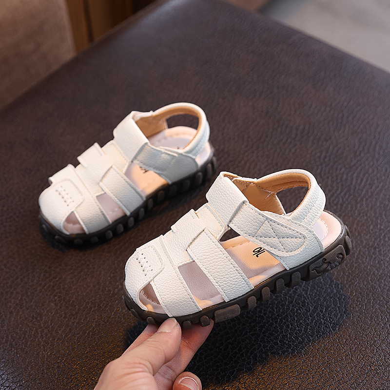 Gyerekeknek sportos szandál - uniszex, mikrorostbőr felső rész, gumitalp, Velcro-zárás, 7-12 éveseknek