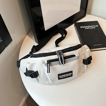 Ženska crossbody torba u Street-Trend stilu, najlon, podstava od poliestera, zatvarač, unutarnja pregrada sa zatvaračem, za slobodno vrijeme putovanja