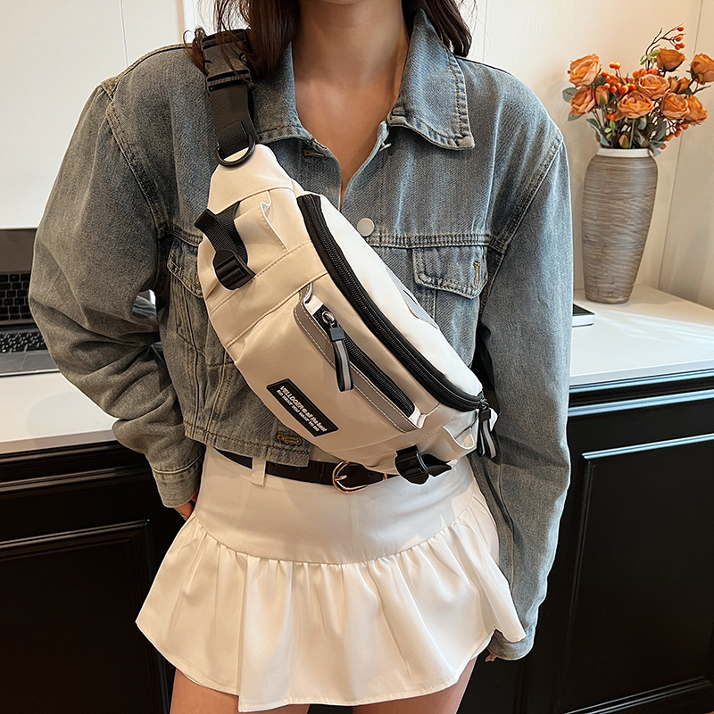 Ženska crossbody torba u Street-Trend stilu, najlon, podstava od poliestera, zatvarač, unutarnja pregrada sa zatvaračem, za slobodno vrijeme putovanja
