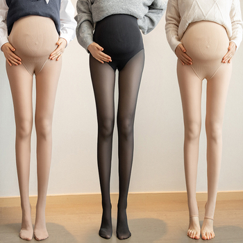 Καλσόν εγκύου με στήριξη κοιλιάς, λεπτή νάιλον υφή με υφή μελισσοκυψέλης, υψηλή ελαστικότητα, 70–80% νάιλον, 20–30% σπάντεξ