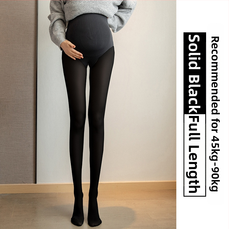 Tehotenské pančuchy s oporou brucha, tenké, medovými bunkami textúra, vysoká elasticita, 70–80% nylon, 20–30% spandex