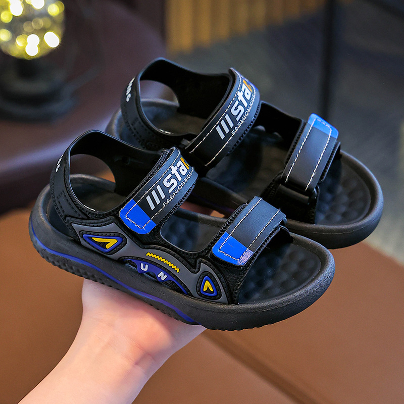 Unisex dječje sandale od PVC-a, cartoon uzorom, Velcro kopčom, debeli protuklizni đon