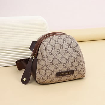 SEAMMER Mali kružni crossbody torba, PVC materijal, zatvarač, poliester podstava, kružni oblik