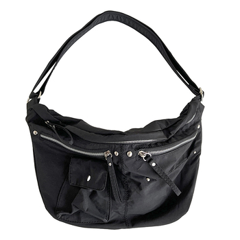 Najlonska crossbody torbica, Dumpling Bag stil, oblik dumpling, zatvaranje na zip, unutarnja džep s zipom