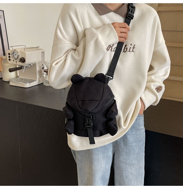 Ženska crossbody torba, džep za mobitel, nylon materijal, mladi kampus stil, proljeće 2025