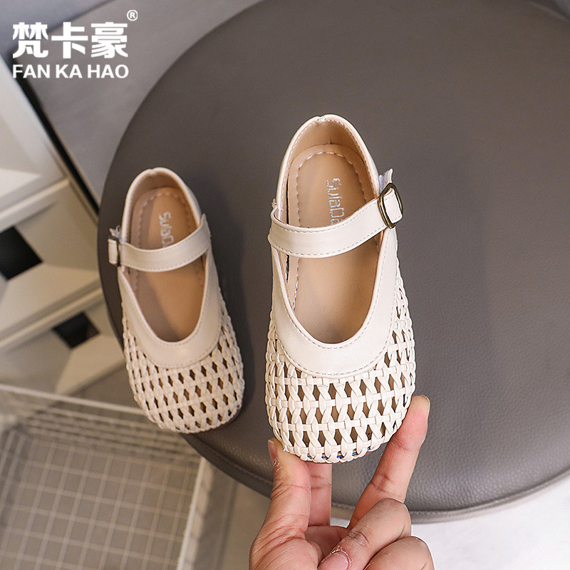 Lányoknak szóló tengerparti cipő (PU felsőrész; gumitalp; Velcro-zár; 1–12 éveseknek)