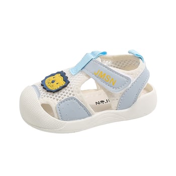 Sportske sandale za djecu od 1 do 3 godine, unisex, gornji dio od tkanine, PVC potplat, Velcro zatvarač, uzorak životinja