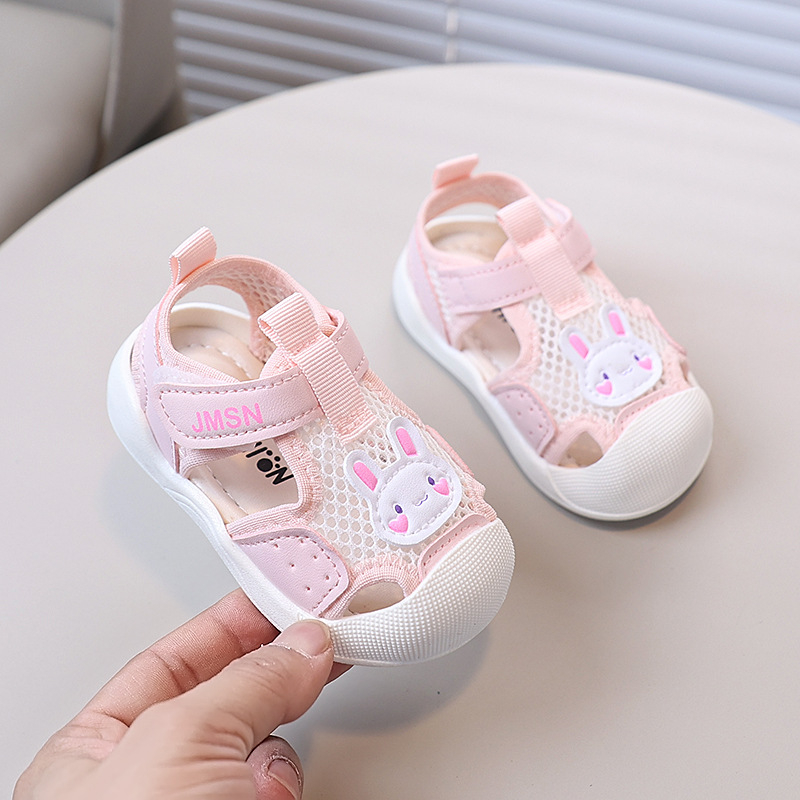 Sportske sandale za djecu od 1 do 3 godine, unisex, gornji dio od tkanine, PVC potplat, Velcro zatvarač, uzorak životinja