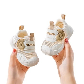 Cipele za bebe s mrežastim gornjim dijelom, Velcro zatvaranje, prozračne, protuklizna potplat, 12-36 mjeseci, proljeće-ljeto