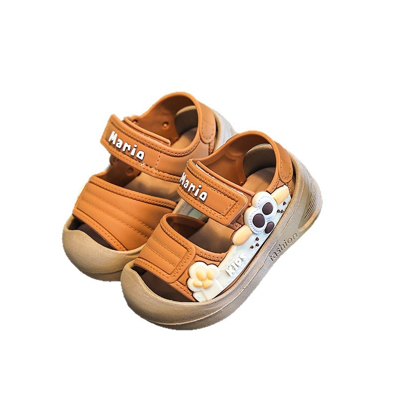 Dječje sandale s Velcro kopčom, PVC gornji dio i potplat, cartoon uzorak, za bebe i djecu 1–3 godine, za plažu