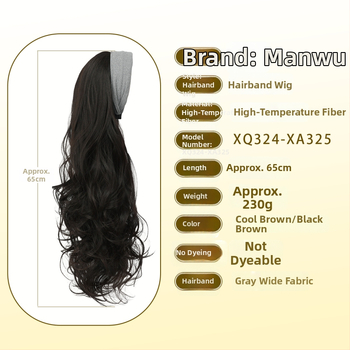 Fejpántos paróka – hosszú göndör haj, frufru egyenes vagy ferde; hőálló rostok; festhető és perm-kezelhető