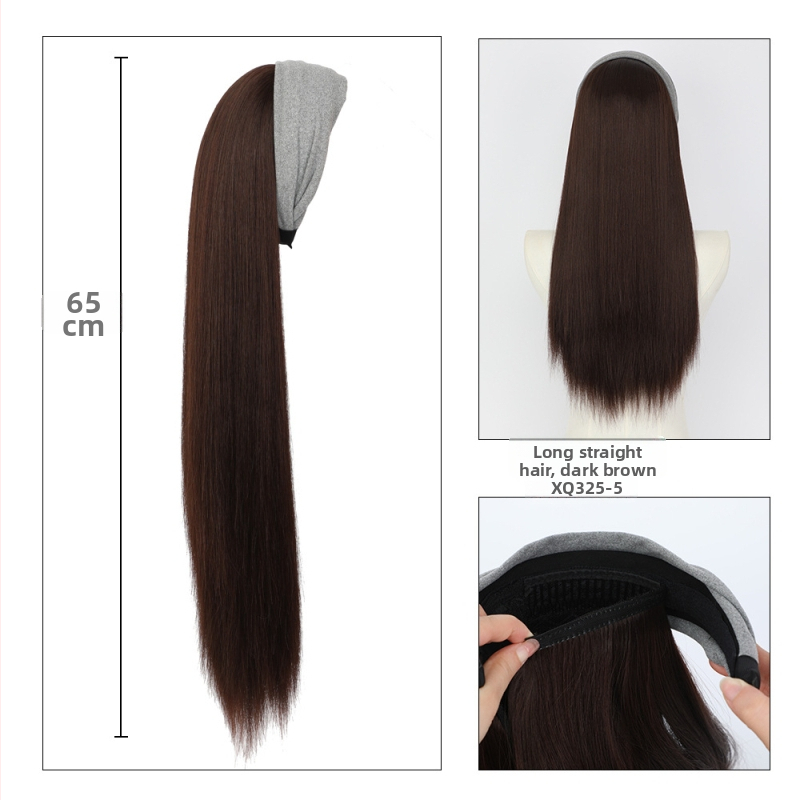 Fejpántos paróka – hosszú göndör haj, frufru egyenes vagy ferde; hőálló rostok; festhető és perm-kezelhető