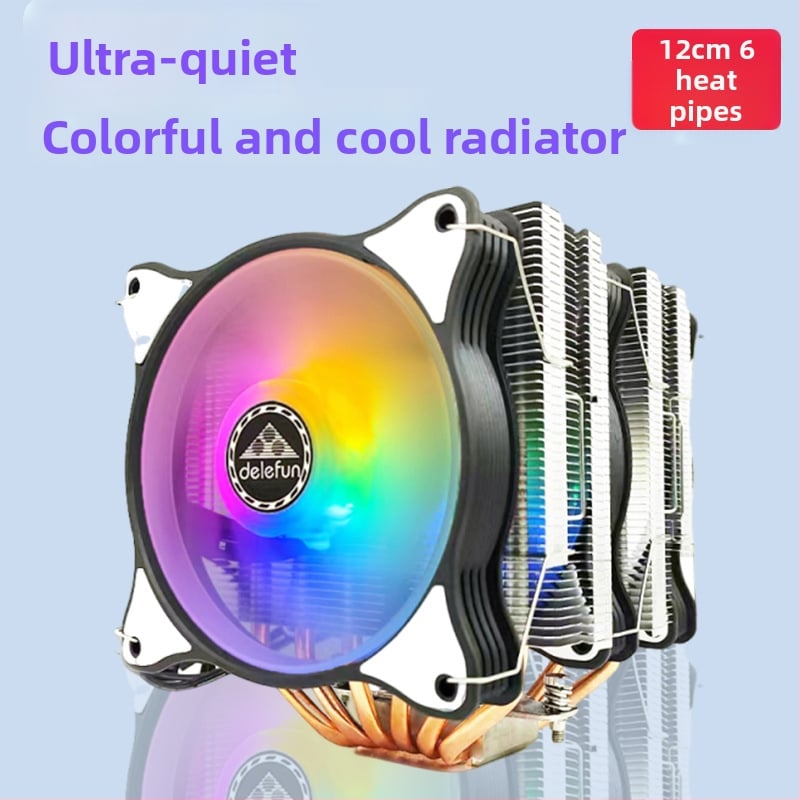 Ψύκτης CPU με διπλό πύργο, 6 σωλήνες μεταφοράς θερμότητας, 1800 RPM, υδραυλικά ρουλεμάν, RGB συγχρονισμός 5V, USB 4 διεπαφή