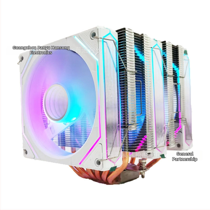 Chladič CPU s dvojitou vežou, 6 tepelné trubice, 1800 RPM, hydraulické ložiská, 5V RGB synchronizácia, USB 4 rozhranie