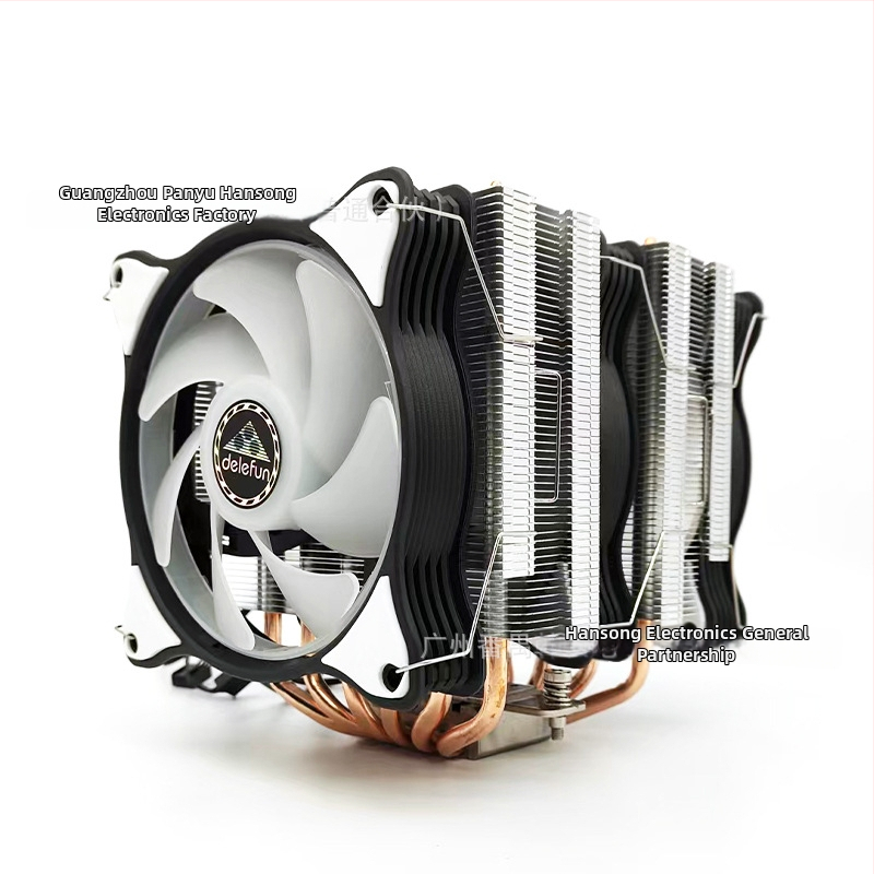 Chladič CPU s dvojitou vežou, 6 tepelné trubice, 1800 RPM, hydraulické ložiská, 5V RGB synchronizácia, USB 4 rozhranie