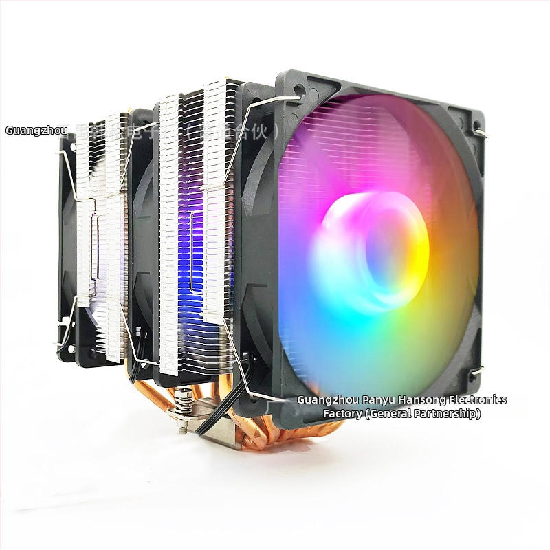 Chladič CPU s dvojitou vežou, 6 tepelné trubice, 1800 RPM, hydraulické ložiská, 5V RGB synchronizácia, USB 4 rozhranie