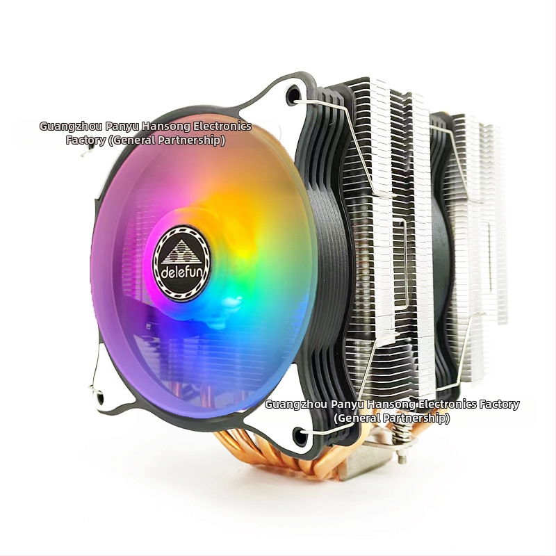 Ψύκτης CPU με διπλό πύργο, 6 σωλήνες μεταφοράς θερμότητας, 1800 RPM, υδραυλικά ρουλεμάν, RGB συγχρονισμός 5V, USB 4 διεπαφή