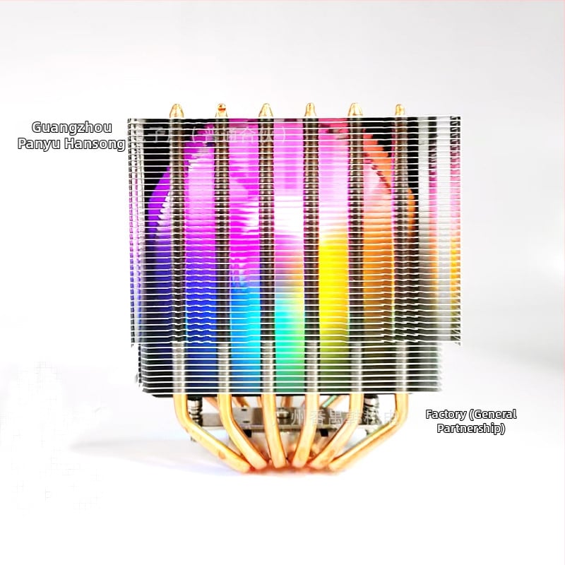 Ψύκτης CPU με διπλό πύργο, 6 σωλήνες μεταφοράς θερμότητας, 1800 RPM, υδραυλικά ρουλεμάν, RGB συγχρονισμός 5V, USB 4 διεπαφή