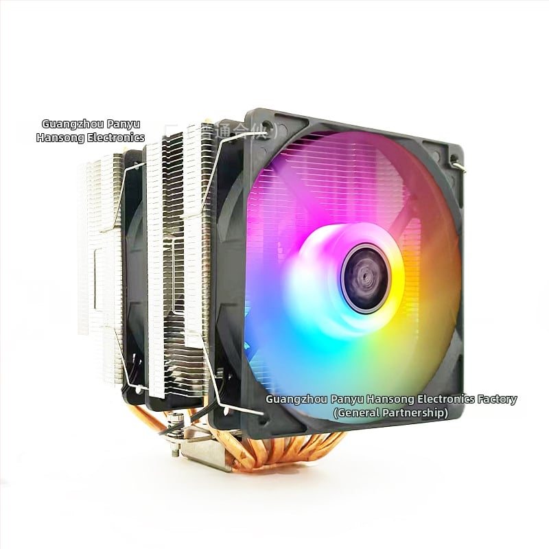 Ψύκτης CPU με διπλό πύργο, 6 σωλήνες μεταφοράς θερμότητας, 1800 RPM, υδραυλικά ρουλεμάν, RGB συγχρονισμός 5V, USB 4 διεπαφή