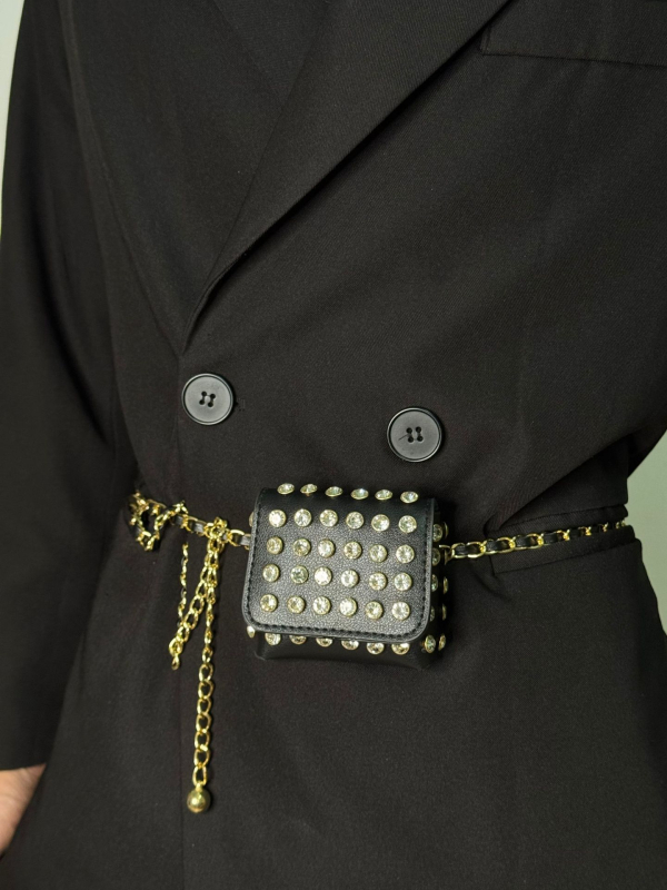 Pojasna torbica, gradski minimalizam (PU; Zima 2025; magnetsko zatvaranje; džep za telefon)