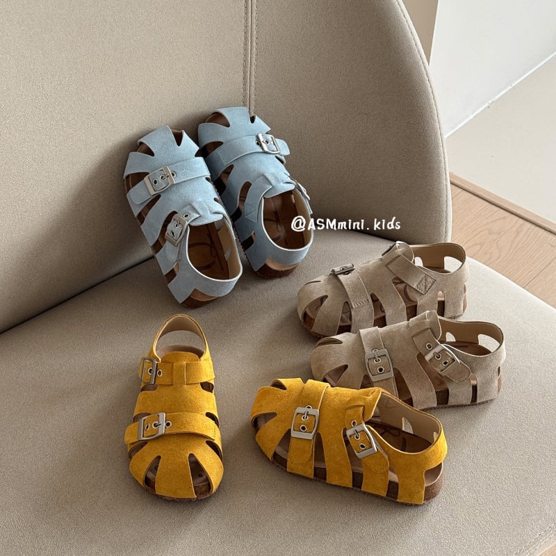 Dječje sandale u stilu Birkenstock, gornji dio od nubuk kože, gumeni potplat, Velcro zatvarač, unisex za djecu 4–16 godina, svakodnevne ljetne sandale