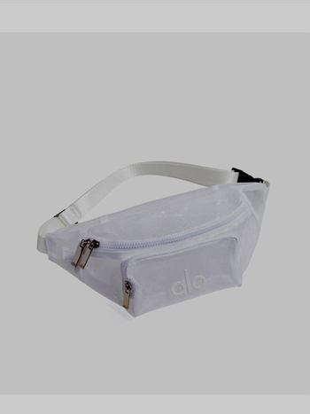 Nylon mrežasta torba za pojas ili nošenje na prsima, zatvarač, mekana, bez podstave, gradski minimalistički stil, jesen 2025