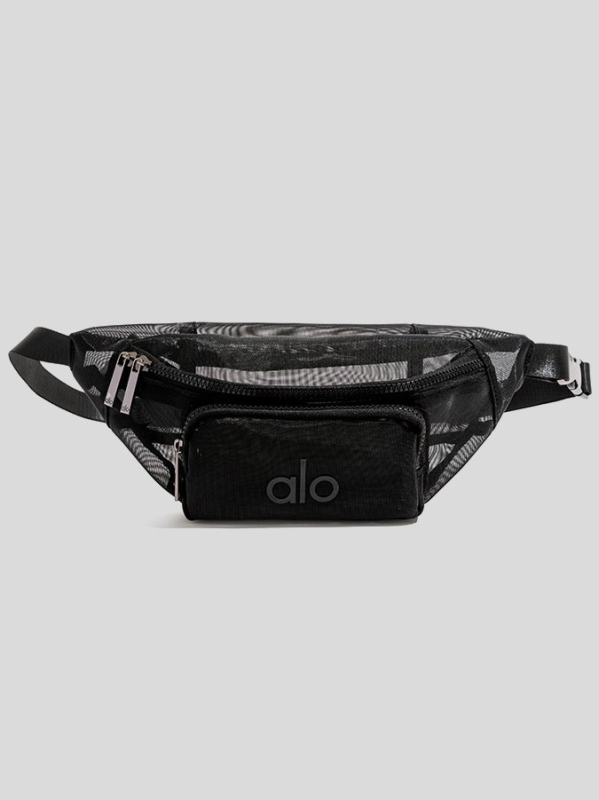 Nylon mrežasta torba za pojas ili nošenje na prsima, zatvarač, mekana, bez podstave, gradski minimalistički stil, jesen 2025