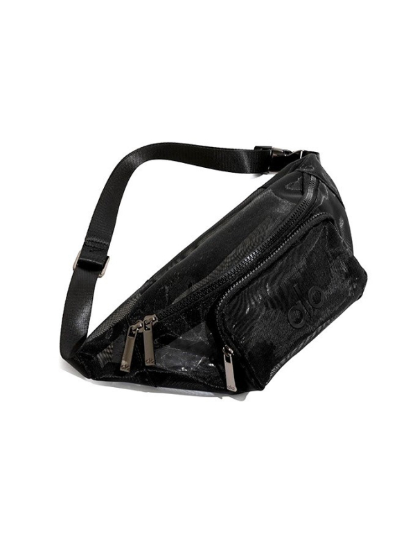 Nylon mrežasta torba za pojas ili nošenje na prsima, zatvarač, mekana, bez podstave, gradski minimalistički stil, jesen 2025