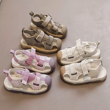 Unisex dječje sportske sandale s Velcro kopčom, gornji dio od sintetičke kože, PU đon, za djecu od 4 do 16 godina