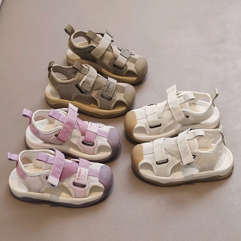 Unisex dječje sportske sandale s Velcro kopčom, gornji dio od sintetičke kože, PU đon, za djecu od 4 do 16 godina