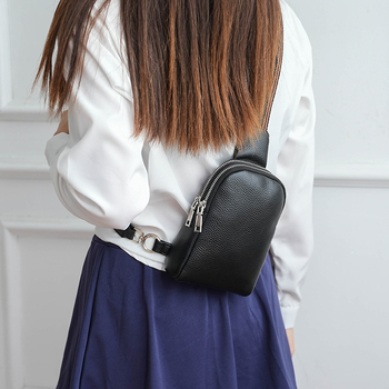 Torba preko ramena od prave kože za muškarce i žene, koža prvog sloja, zatvarač, unutarnji patch džep, podstava poliester-pamučna