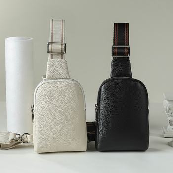 Torba preko ramena od prave kože za muškarce i žene, koža prvog sloja, zatvarač, unutarnji patch džep, podstava poliester-pamučna