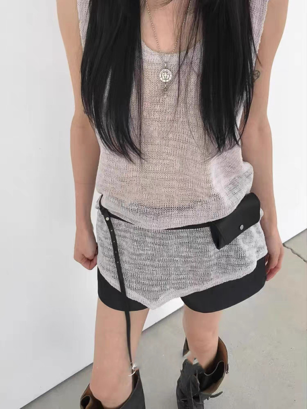 Vintage női táska kártya- és deréktáska, PU, kis négyszögletes fedeles, snap zár, 2025 tavasz