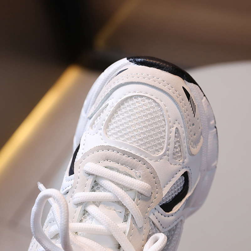 Dječje tenisice u stilu dad shoes s mrežastim gornjim dijelom, Velcro kopčom, gumom pot, protuklizne i otporne, za proljeće/jesen, unisex