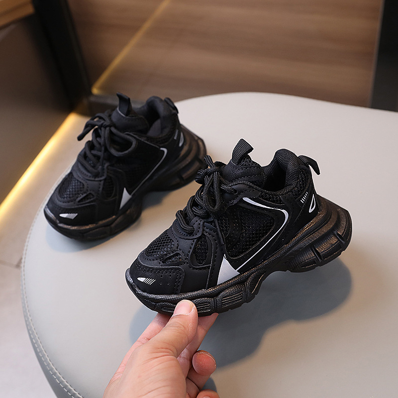 Dječje tenisice u stilu dad shoes s mrežastim gornjim dijelom, Velcro kopčom, gumom pot, protuklizne i otporne, za proljeće/jesen, unisex