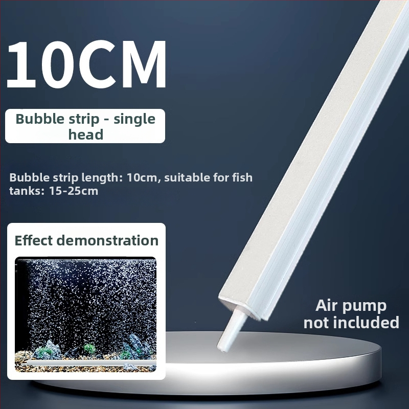 Akvarisztikai oxigén-ellátó készlet buborékszalaggal, buborék-kővel és nano koronggal – csendes működés, DC tápegység (Crazy aquatic plants)