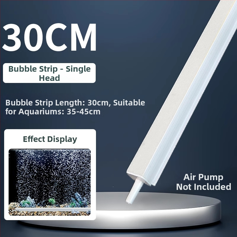 Akvarisztikai oxigén-ellátó készlet buborékszalaggal, buborék-kővel és nano koronggal – csendes működés, DC tápegység (Crazy aquatic plants)