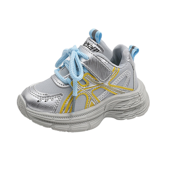 Dječje sportske tenisice za jesen 2025, unisex, gornji dio od umjetne kože, protuklizni gumeni đon, casual dad sneakers stil, za dob 1–6 godina