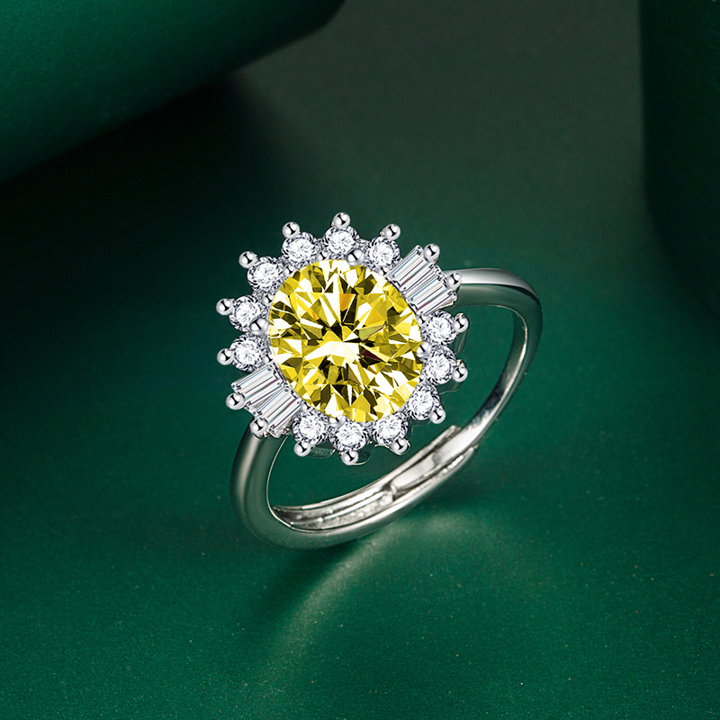 Rézötvözetes gyűrű cirkón mozaikokkal, nyolc szív és nyolc nyíl mintával, női divatgyűrű, testreszabás elérhető