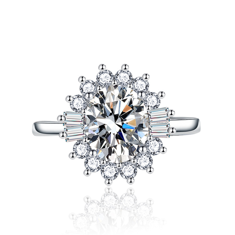 Rézötvözetes gyűrű cirkón mozaikokkal, nyolc szív és nyolc nyíl mintával, női divatgyűrű, testreszabás elérhető